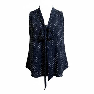 H&M navy polkadot tank top sleeveless blouse v neck
Tie woman 12/ Large
